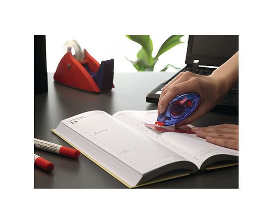 Клеящий роллер Tesa ecoLogo [T59171-00002-04] (пермаментный, одноразовый, 8.5 м x 8.4 мм, блистер) фотография 6