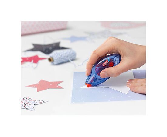 Клеящий роллер Tesa ecoLogo [T59171-00002-04] (пермаментный, одноразовый, 8.5 м x 8.4 мм, блистер) фотография 4