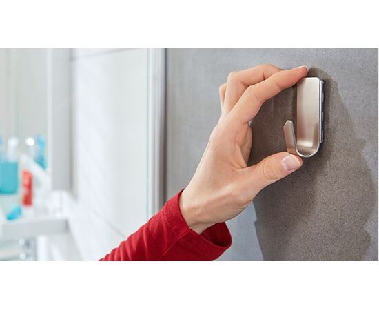 Водостойкий самоклеящийся металлический крючок Tesa Powerstrips [T59765-00000-00] (до 2 кг) фотография 14