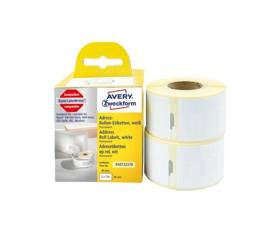 Адресные этикетки Avery Zweckform [AS0722370] для принтеров серии Label Writer (28х89 мм) фотография 2