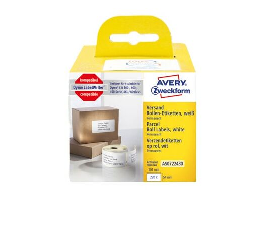 Адресные этикетки Avery Zweckform [AS0722430] для принтеров серии Label Writer (бумажные, 101x54 мм) фотография 2