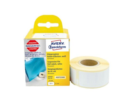 Этикетки Avery Zweckform [AS0722460] для подвесных папок (50х12 мм) фотография 2