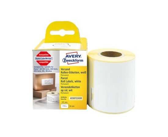 Адресные этикетки Avery Zweckform [ASS0722430] для принтеров серии Label Writer (бумажные, 101x54 мм) фотография 2